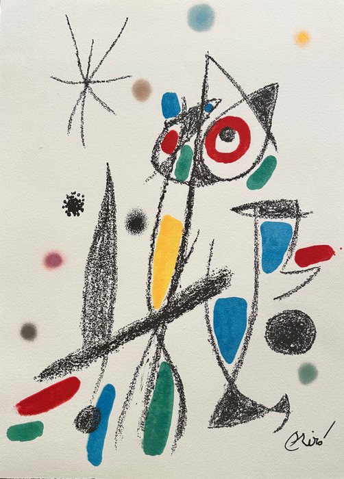 Joan Miro (1893-1983) - Maravillas Con Varaciones 12 : Le Chat