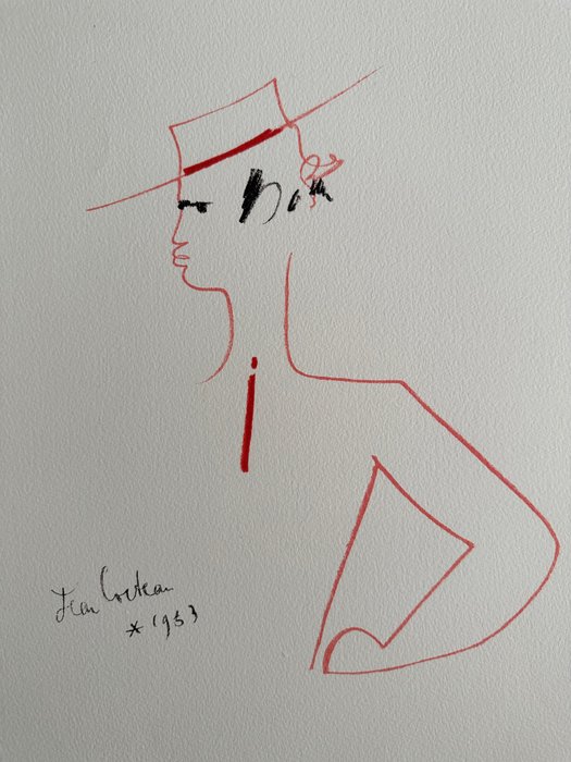 Jean Cocteau (1889-1963) - Homme de profil