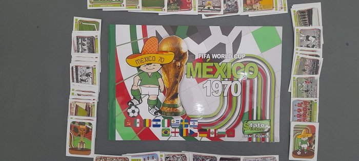 Tato Stickers - World cup Mexico 1970 - Album vuoto + set completo di figurine sciolte - 2020