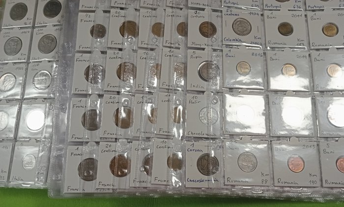 World. Interesting Lot of 700 world coins.