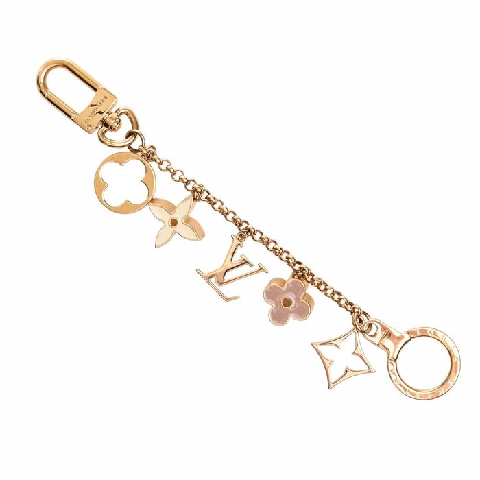 MAGNIFICENT LOUIS VUITTON 18K GOLD CHARM LUGGAGE BRACELET "7  CHARMS" WITH BOX