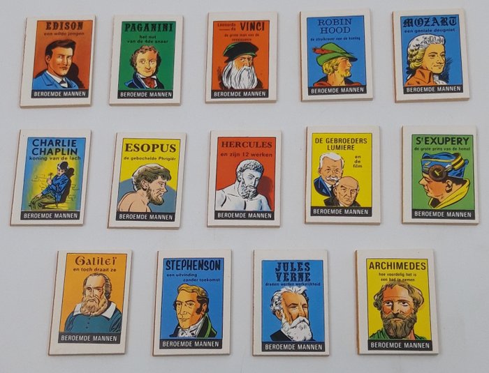Beroemde Mannen 1-14 - Volledige reeks van 14 delen - Belgische editie - Softcover - Eerste druk - (1967/1967)