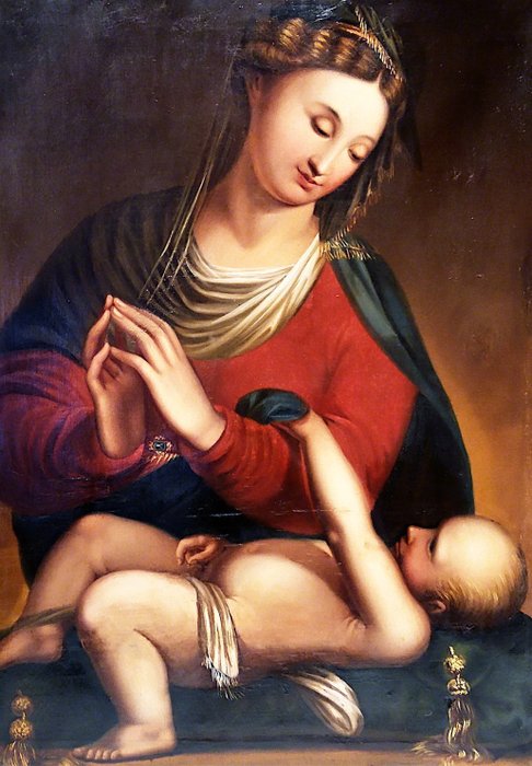Scuola austriaca (XVIII-XIX) - Madonna col Bambino