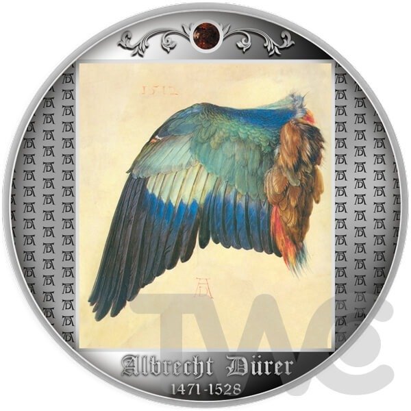 Kamerun. 500 Francs 2021 Wing of a European Roller - Albrecht Dürer, (.999) Proof  (Ohne Mindestpreis)
