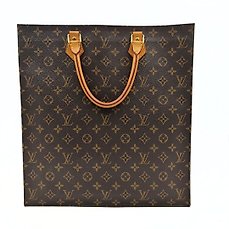 Lot - Louis Vuitton monogram Sac Plat tote shoulder bag: coated