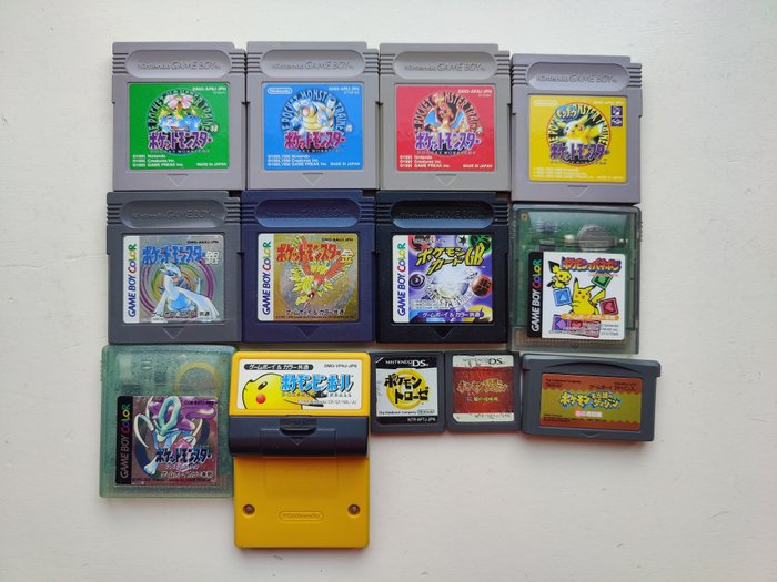 Nintendo Gameboy Classic + Gameboy Color Pokemon games JPN - Videospil (13) - Uden original æske