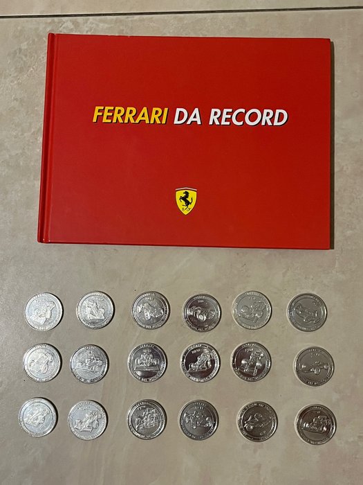 Münzen - Ferrari - 18 Monete Ferrari da Record
