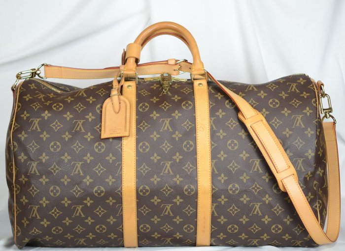 Sold at Auction: Louis Vuitton Monogram Keepall 55 Duffle Bag