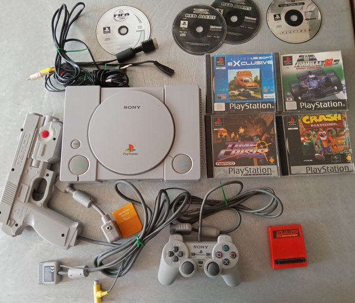 Sony Playstation 1 (PS1) - Console with games - Without original box