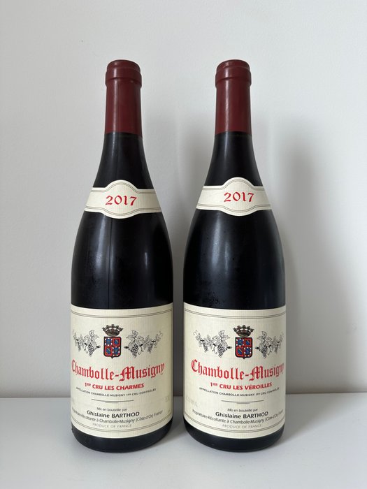 2017 Chambolle Musigny 1° Cru "Les Veroilles" &  1° Cru "Les Charmes" - Ghislaine Barthod - Bourgogne - 2 Bouteilles (0,75 L)