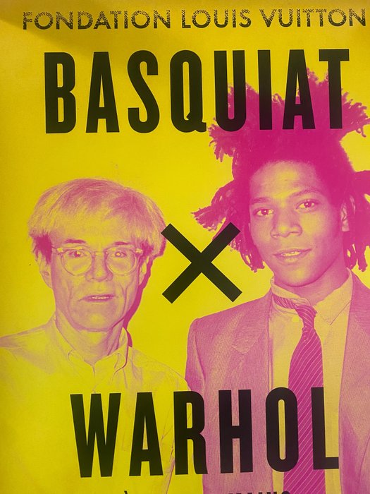 Warhol x Basquiat - Exhibition Poster : À Quatre Mains - Fondation Louis Vuitton