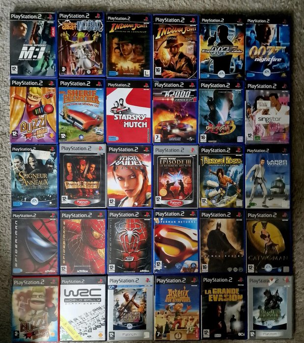 Sony Playstation 2 (PS2) - Video games (30) - In original box