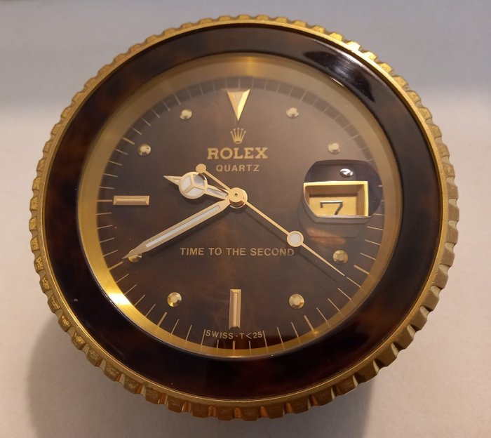 Orologio da tavolo - Rolex - Dorato, Ottone - 1980