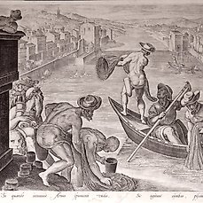 Jan Van Der Straet (1523-1605) – Fishing on the Arno