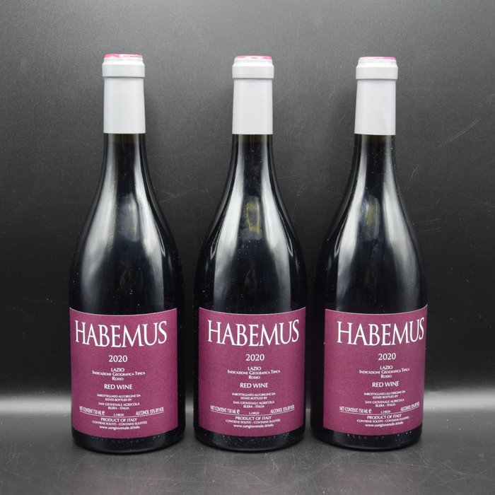 2020 Habemus, Etichetta Rossa - Lazio IGT - 3 Bottles (0.75L)