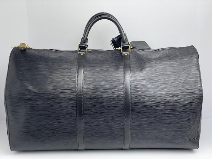 Louis Vuitton Black Epi Leather Keepall 50 Weekend/travel Bag Auction