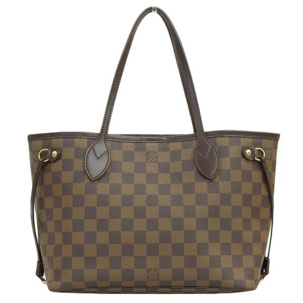 Louis Vuitton Small Damier Azur Neverfull PM Tote Bag Leather ref