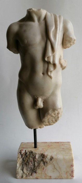 Studio Todini - 雕刻, Torso maschile - 47 cm - 大理石