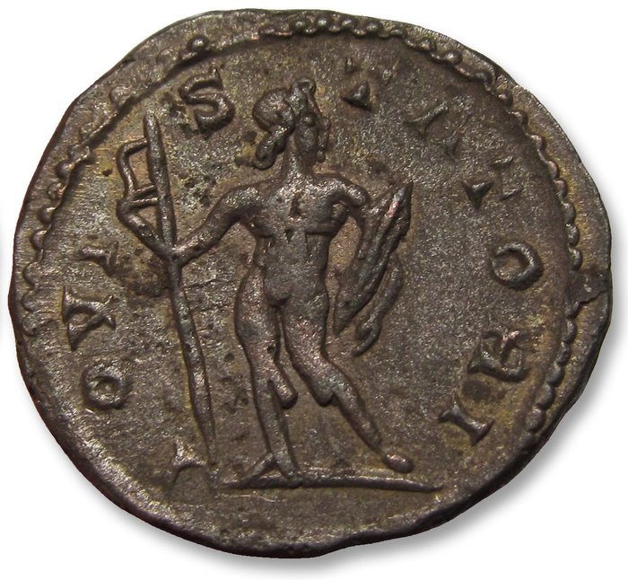 Império Romano. Póstumo (260-269 d.C.). BI antoninianus or double denarius Treveri or Cologne mint 268 A.D. - IOVI STATORI -