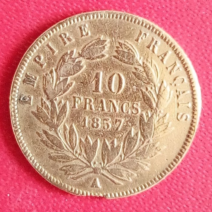 10 Francs Or 1857-A Napoléon III