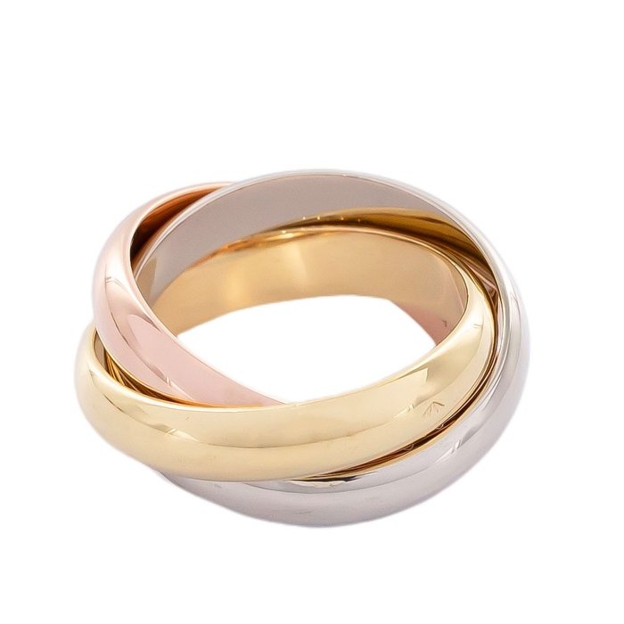 χωρίς τιμή ασφαλείας - Cartier - Δαχτυλίδι - Trinity Κίτρινο χρυσό, Λευκός χρυσός 