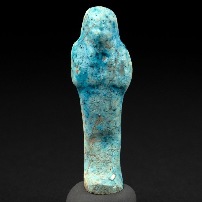 Oldtidens Egypt Fajanse Shabti Figur 7,1 cm - (1)