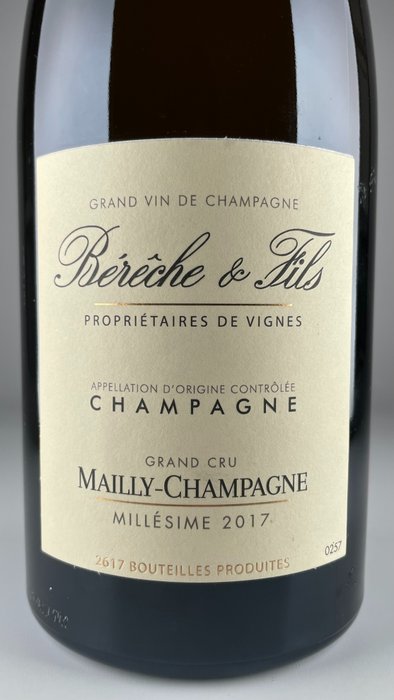 2017 Bérêche et Fils, Bereche & Fils - Mailly-Champagne - Champagne Grand Cru - 1 Flasker (0,75 L)