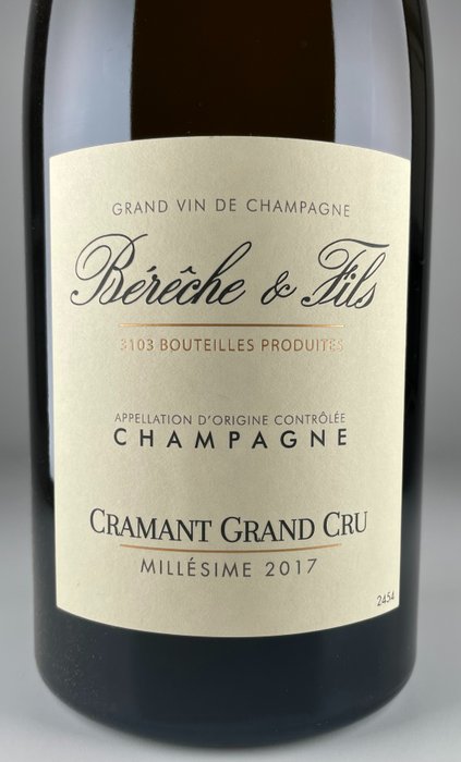 2017 Bereche & Fils - Cramant Grand Cru - Champagne Grand Cru - 1 Flaschen (0,75 l)