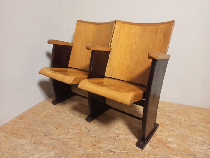 Beltrami - 椅 - 木, 一對電影院椅