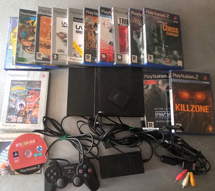 Sony Playstation 2 (PS2) - Console with Games - 無原裝盒