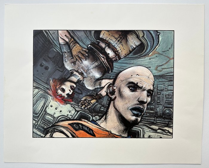 Enki Bilal - Signed & Numbered Silkscreen Print "Finch"  - Edition Of 301 ex - Page volante - EO - (2007)