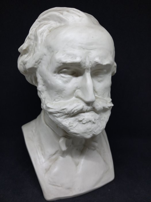 Rosenthal - Ottmar Obermaier (1883-1958) - Estatueta - Giuseppe Verdi's bust -  (1) - Porcelana