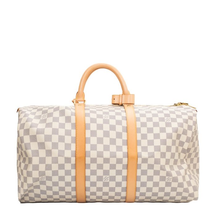 Louis Vuitton Keepall travel bag 50 CUSTOMIZED SHOULDER STRAP