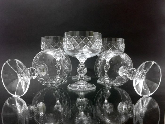 Bohemia crystal - Drinking glass (6) - Crystal, Lead - Catawiki