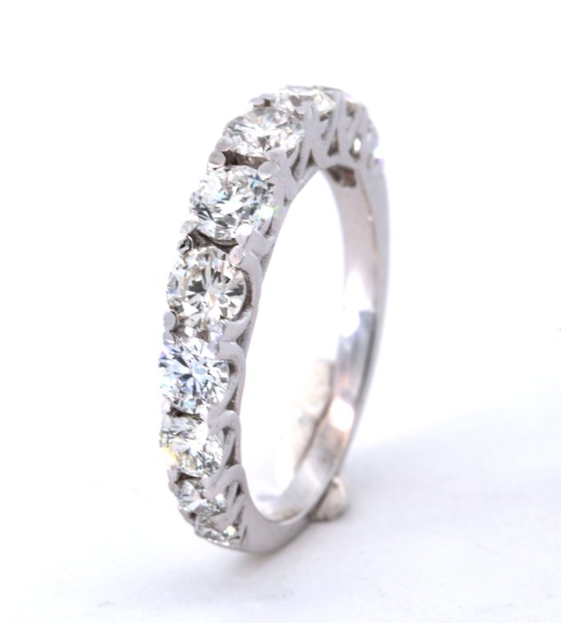 14 kt. Fehér arany - Gyűrű - 1.44 ct Gyémánt
