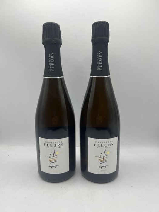 2014 Fleury, 4 Cépages - Champagne Brut Nature - 2 Garrafas (0,75 L)