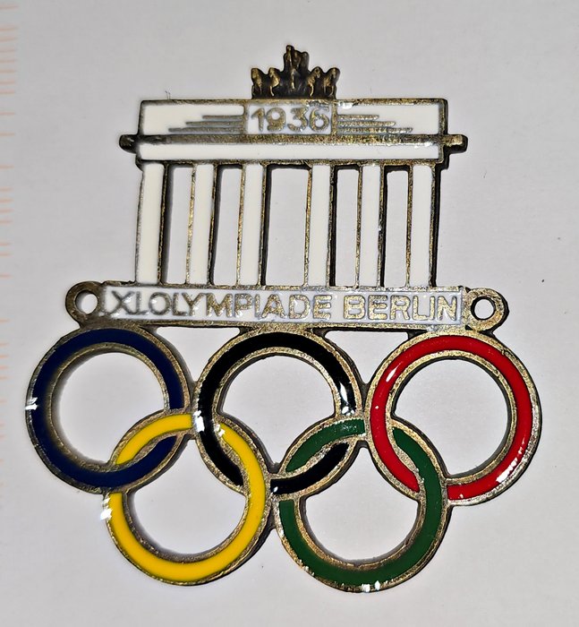 Insignia Olympische Spiele Berlin 1936 große Automobilplakette - Alemania - Mediados del siglo XVIII