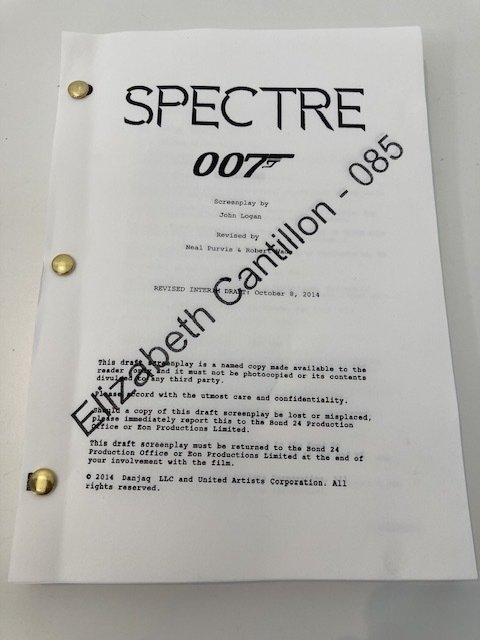 James Bond 007: Spectre - Daniel Craig - Eon Productions - Film script Revised Draft October 8th, 2014