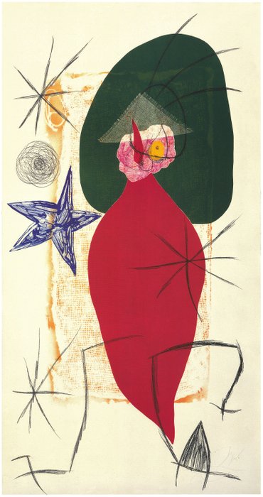 Joan Miro (1893-1983) - La Folle au piment rageur