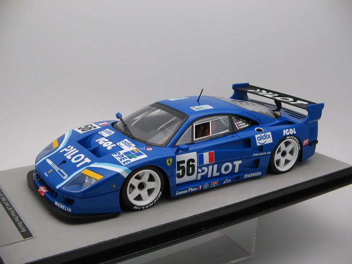 Tecnomodel 1:18 - Modell sportbil - TM18-286F Ferrari F40 LM GT1 24h Le Mans 1996 Pilot Pen Racing Car #56 M. Ferte / O. Thevenin / N. - TM18-286A