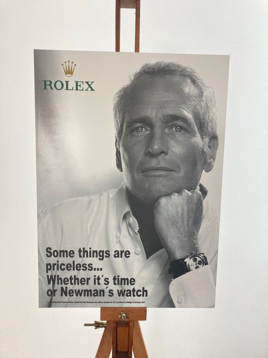 ROLEX - Letrero publicitario - Publicidad antigua de Rolex - Aluminio