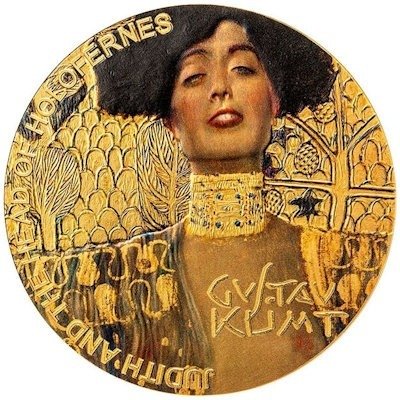 Γκάνα. 10 Cedis 2023 Gustav Klimt: Judith, 2 Oz (.999)