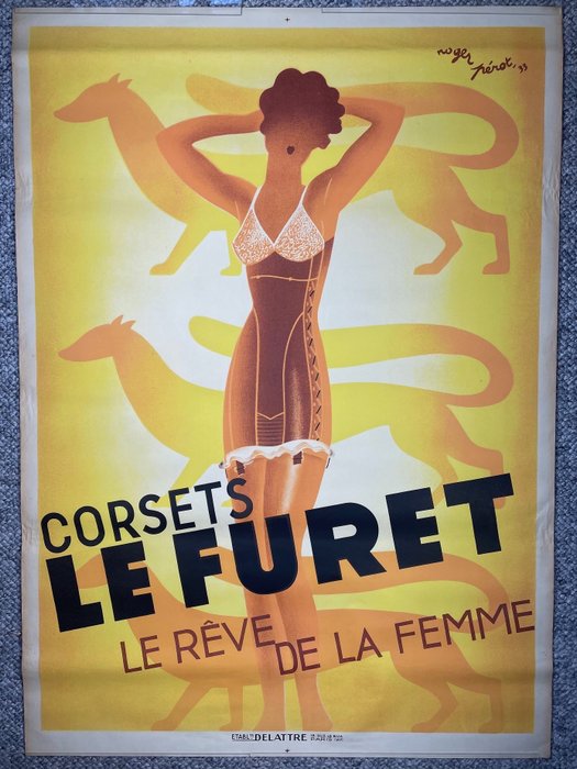 Roger Perot – Corsets Le Furet – 1933