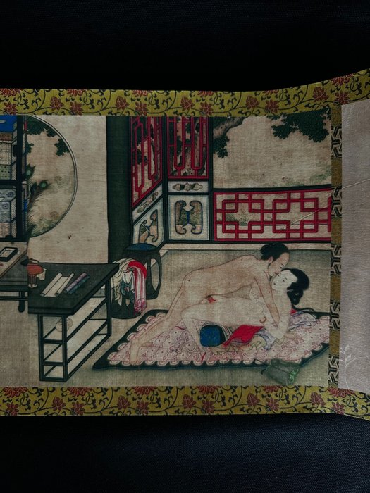 unknown - Japanse Erotische Scroll - "Mian Gongchun" 20ste eeuw - 1920