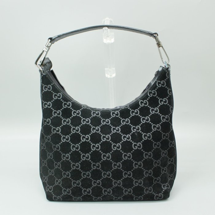 Gucci monogram-pattern Shoulder Bag - Black