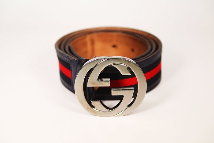 Gucci Crocodile Belt With Double G Buckle in Green