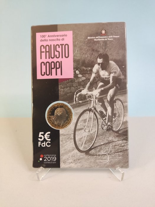 Italia. 5 Euro 2019 "Fausto Coppi"