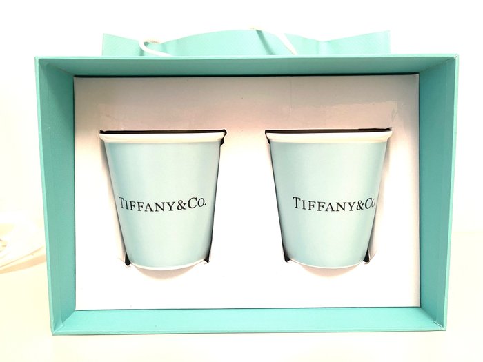 Tiffany & Co. - tiffany & Co - Tekopps-set (2) - Nuove con cartellino e Box originale - Porslin