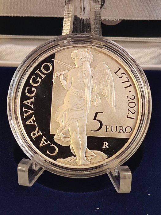 Italië. 5 Euro 2021 "Caravaggio" Proof