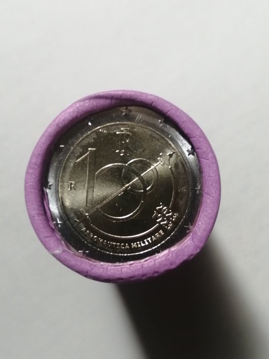 Italia. 2 Euro 2023 "Aeronautica Militare" (25 monete) in rotolino  (Ei pohjahintaa)